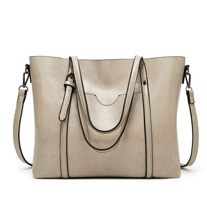 Shoulder Bags for Women Oil Wax Leather Handbag Tote Crossbody Bag Vintage Satchels Women Bags Designer Handbag High Quality
