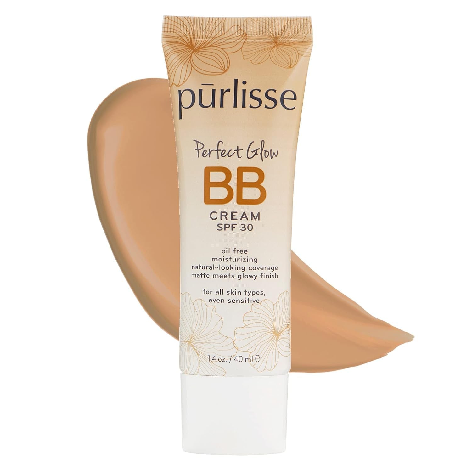 Perfect Glow BB Cream SPF 30 - Luminous Matte Tinted Moisturizer with SPF - Korean Skin Care Formula with Goji & Hawthorn Berry to Hydrate, Brighten & Even Skin - Medium (1.4 Oz)
